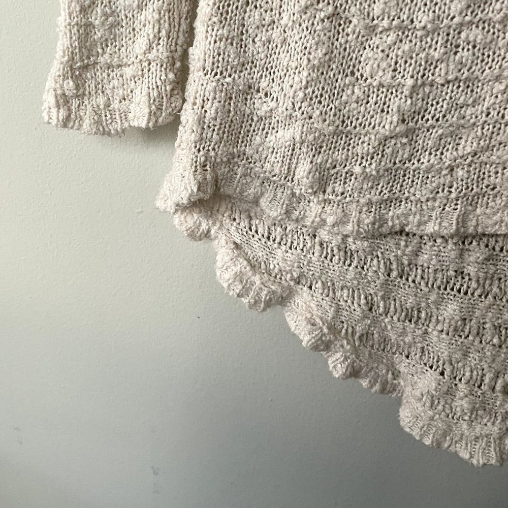 Cato vintage boho style cotton nylon cowl neck sweater knit women size large‎ - Picture 5 of 6